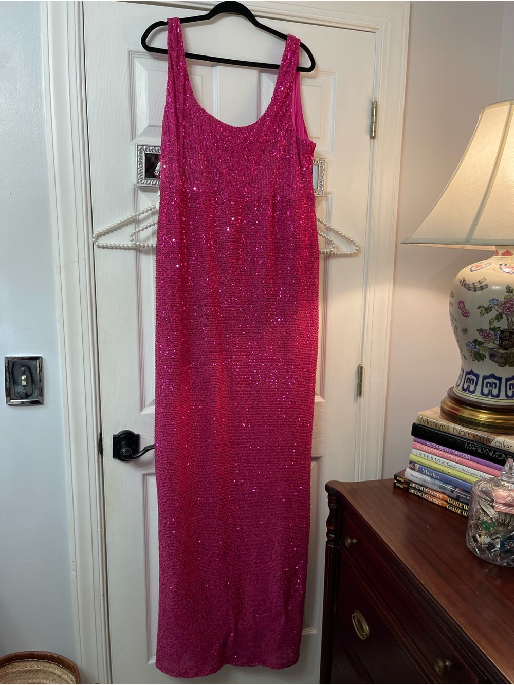 Fashion Nova Fuchsia Sequin Maxi Dress TALL - Picture 10 of 12